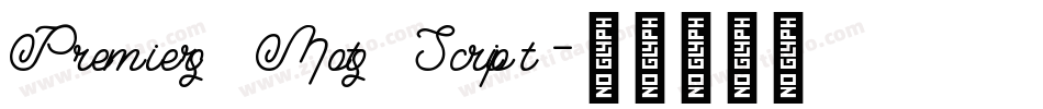 Premiers Mots Script字体转换